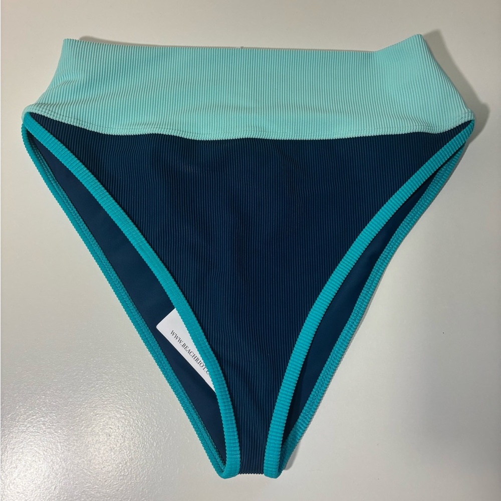Beach Riot Blue High-Cut Bikini